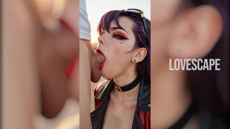Lovescape: Pilot aşağı ve yarak derin: çöl kurtarma vahşi sikişe dönüşüyor