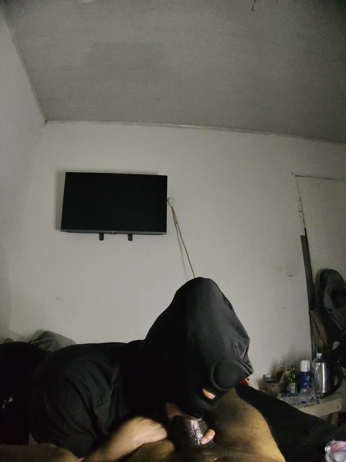 Cum-lobian dickdrainers: Throat Champ Black Mask