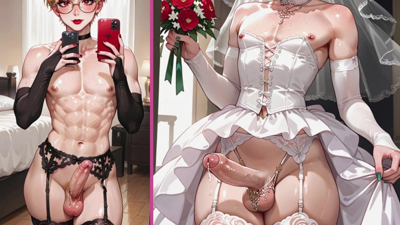 Real story futanari JOI: Futanari JOI. Blonde Twink Sissy. Shemale Hentai Anime Futa