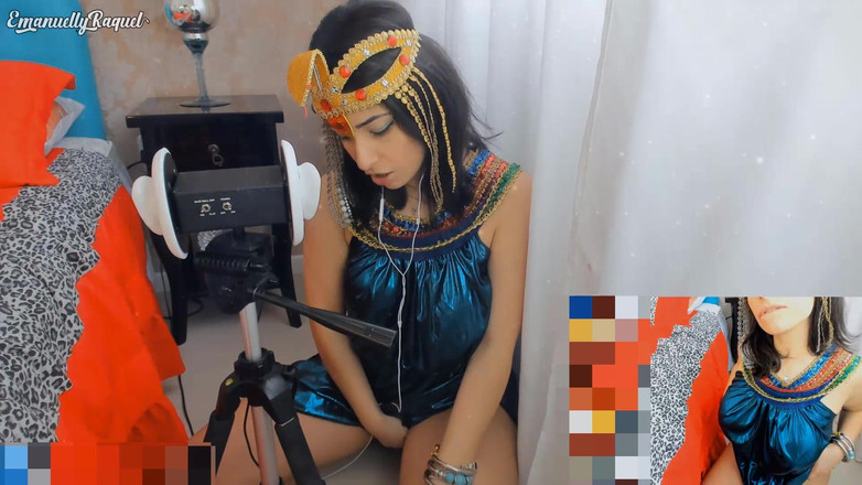 Emanuelly Raquel: Cleopatra Cosplay Asmr Intense Blowjob Dan Fuck Dengan Mesin Seks