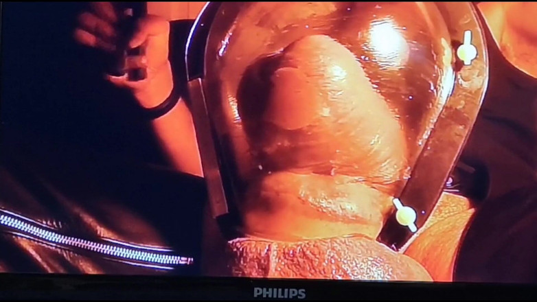 Monster_Meat_: More pumping up my cock inside monstertube