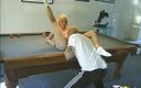 Family Role Playing: Blonde babe gets her pussy banged on pool table by...