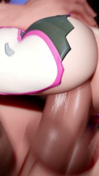 Futa Brigitte pieprzy D.va - 3D Overwatch Futanari