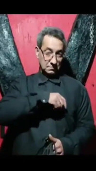 Don Gresopio Having His Feet Massaged