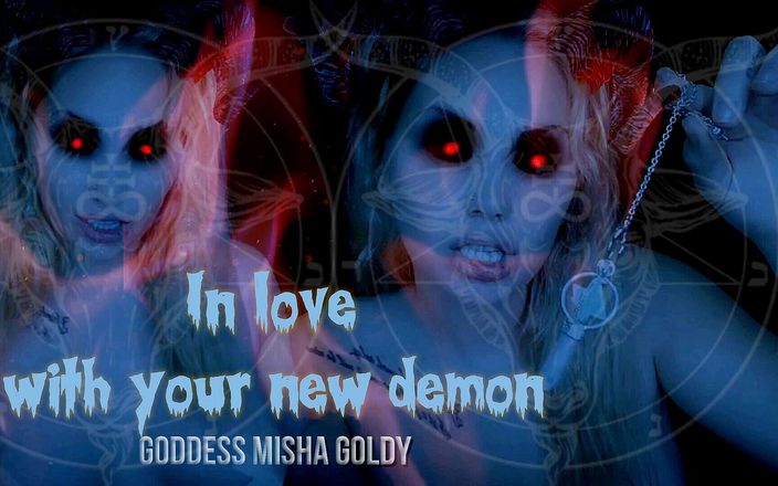 Goddess Misha Goldy: 私があなたに与える至福を感じ、私の悪魔の愛の呪文に屈してください!