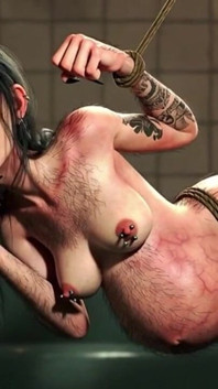 Pregnant Woman Smoking in Bondage - Degraded & Humiliated