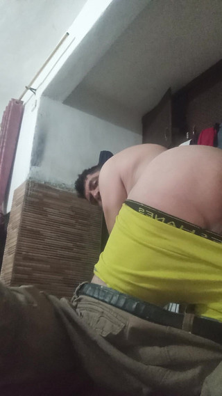 White ass: Velký bílý zadek nahý