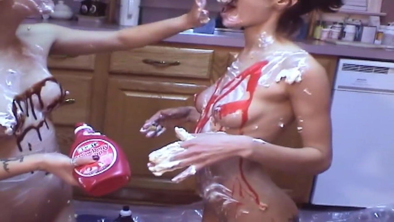 BANGORA RETRO CLUB: Sloppy Kitchen Babes Dripping Whipped Cream and Sauce Everywhere