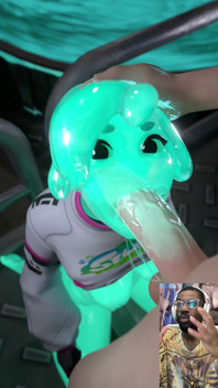 Bald Pussy Slime Girl Gets Fucked and Creampied