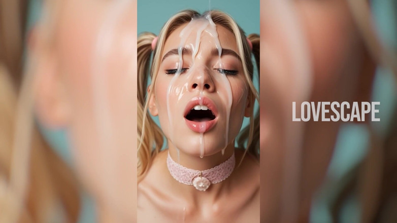 Lovescape: Blond universiteitsmeisje anaal omgekeerde cowgirl