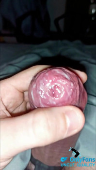 Cum Play with Phimosis Tight Foreskin