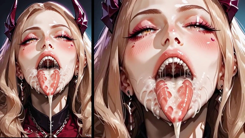 Real story futanari JOI: En trans succubus sväljer spermier direkt från en enorm, hård...