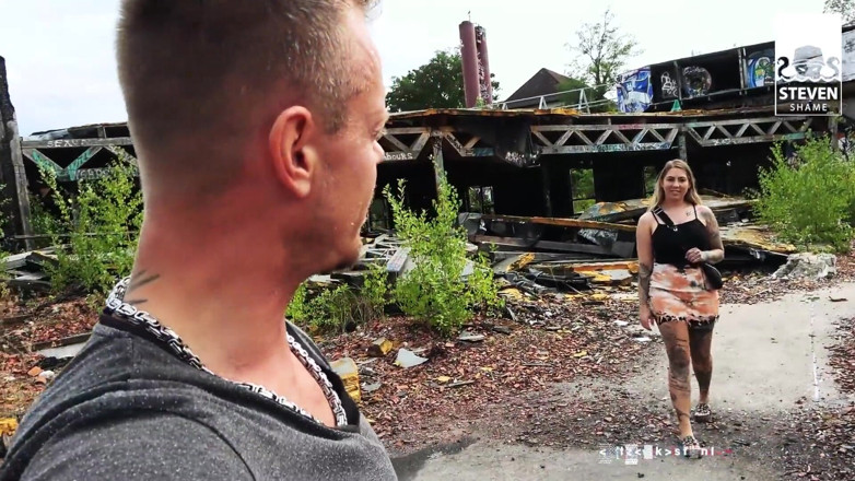 Steven Shame: Mia Blow and Bodo enjoyed a rough sex outside in...