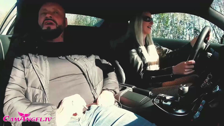 CamAngel: Audi R8 test drive &amp; outdoor porn