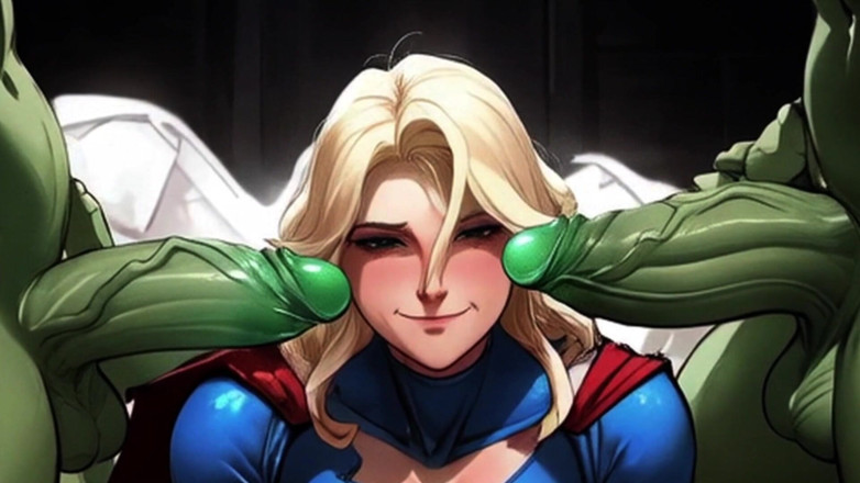 Spicy Toons: Supergirl se fait encore baiser dans un gangbang