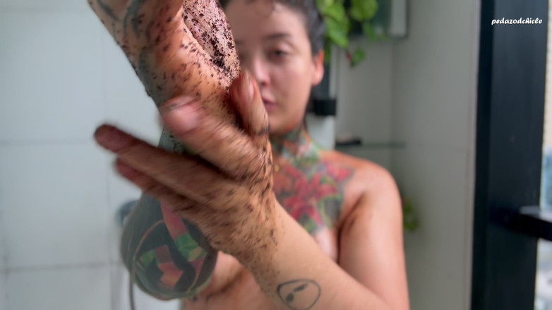 Pedazodchicle: Alternative Girl Give You a Worship to Hairy Armpits