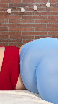 Big BBW Side Body Roll - Thick Curves Jiggling & Seductive Eyes
