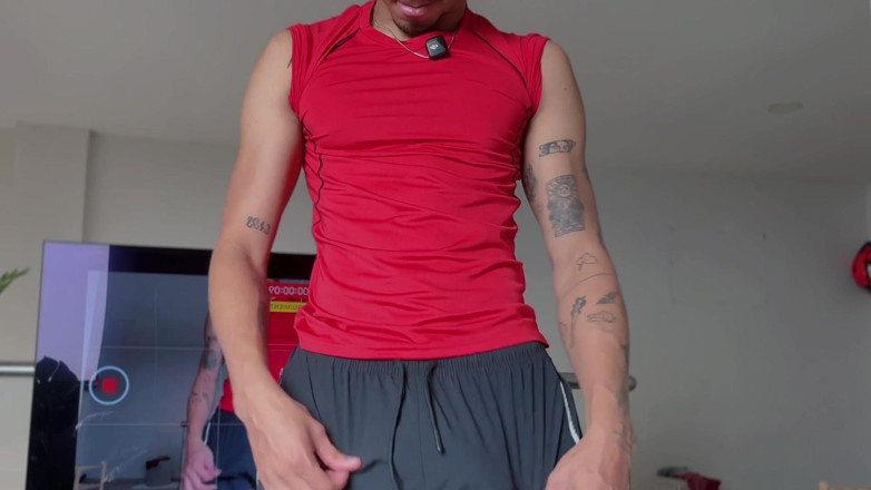 Andcristiann: Straight Lowers the Blinds Because His Neighbor Sees Him Masturbating