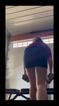 Taking off My Shorts and Thong to Do Some Squats