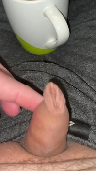 Little Foreskin Dick Fuck a Cup