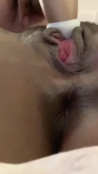 Stimulating My Big Clit with Vibrator Amazing Intense Squirting Moaning Orgasms