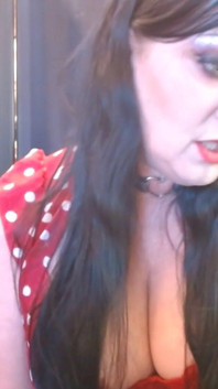 Red Matte Lipstick Application Pout Pucker Lip Smelling