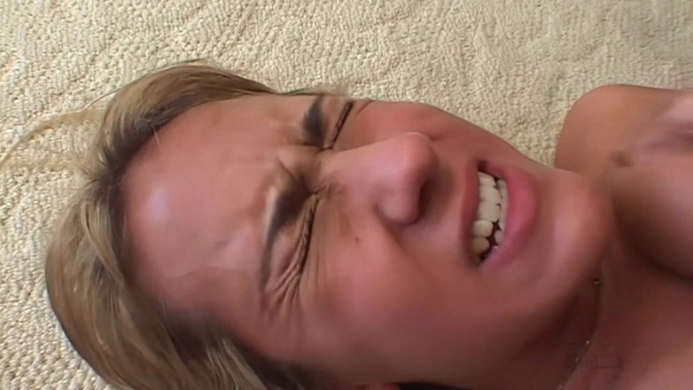 My Porn King: Blonde gets a double penetration after sucking two huge dicks