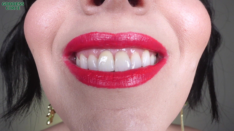 Goddess Circe: Beautiful Girl Smokes a Cigar - Ugly but Hot Lipstick