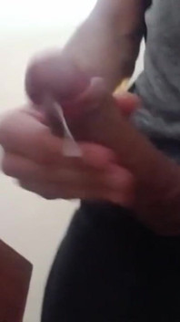 Risky Huge Cum on Public Stairs