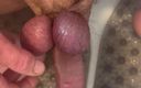 Huge kiwi: Cumshot with Balls Wrapped Around My Cock.