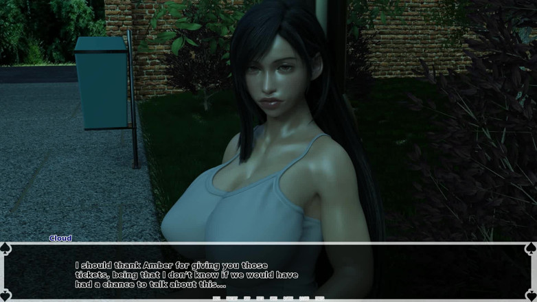 Dirty GamesXxX: Le paradis noir de Tifa surprend presque sa copine en...