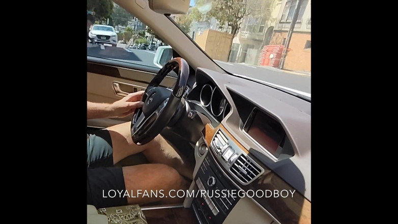 Russie Goodboy: Suger stor kuk styvfar Jay Taylor i bil och park