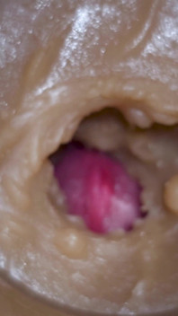 Extreme Close up! Injecting a Large Dose of Sperm Pussy Toy Camera 4K
