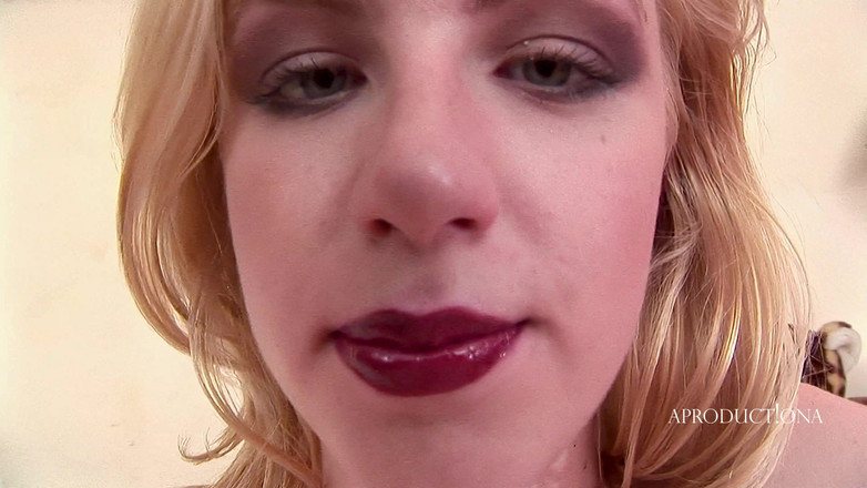 AproductionA: Eve Blonde First Deep Throat Ass Lick Facial and Golden...
