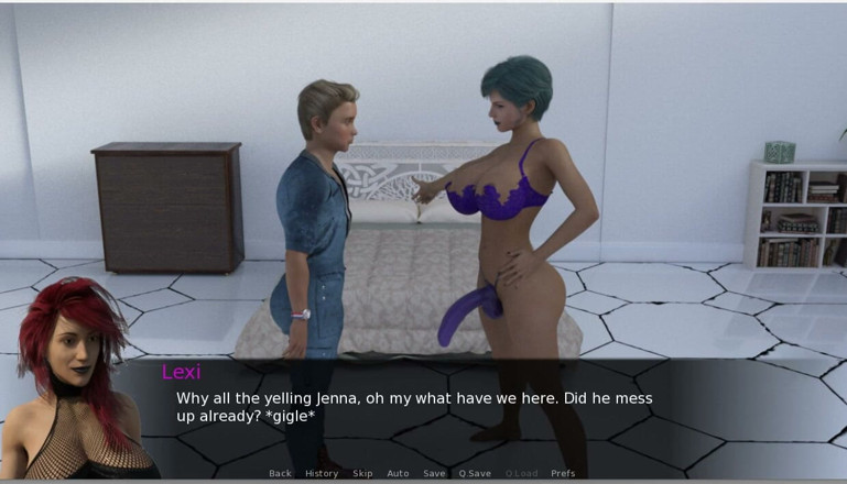 XXX Games Bunk - Trans: Futa Groves - Gameplay - Rollenspiel - Sissy versohlt, halsfick und sperma trinken...