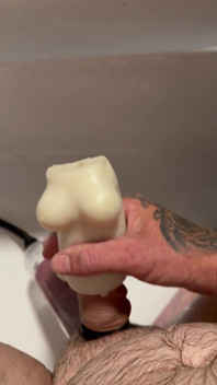Fucking Sleeve with Huge Cumshot Ending.