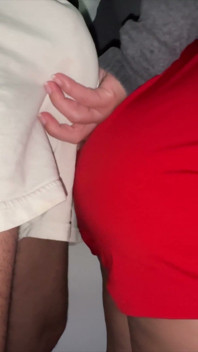 She Caresses a Stranger's Erection and Even Lets Herself Get Fucked.