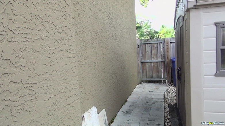 Daddy Sex Files: Back Yard Spooge Sucker