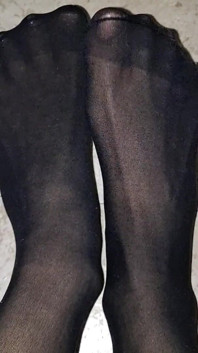 Sexy in Knee High Black Nylons