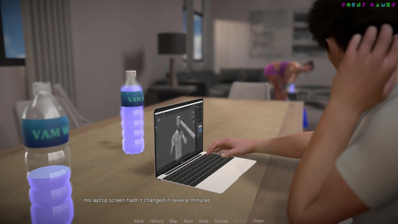 Porny Games: White Foamの『フレンドリー・ハウスワイフ』 - 豊満な女性が処女の隣人を助け、欲求不満な少年を搾乳する 2