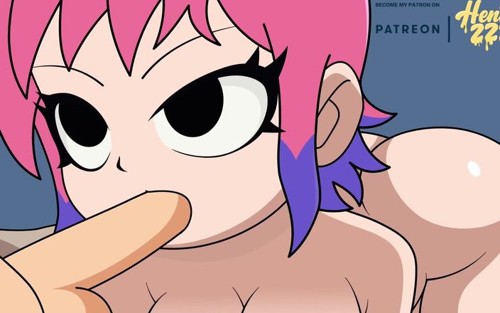 Hentai ZZZ: Порно Скотта с переселенками - Ramona Flowers и Scott в первый раз
