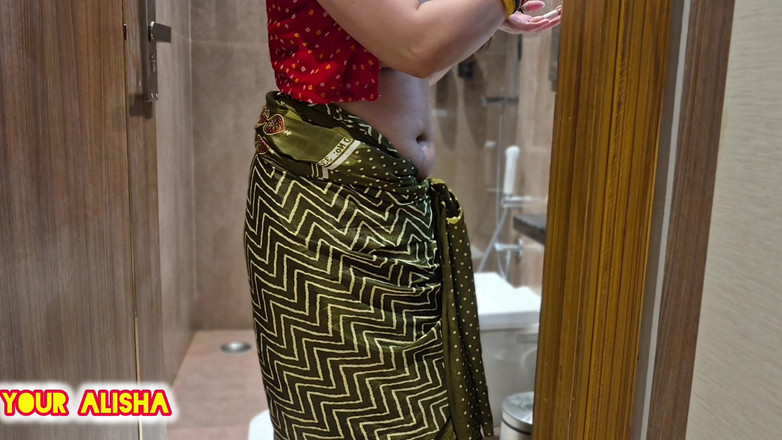 Your Alisha: Found Bhabhi Naked in the Washroom and Fucks Her