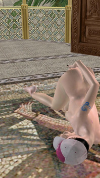 Beautiful Shemale Fingers Ass on Floor 3D Cartoon Hentai