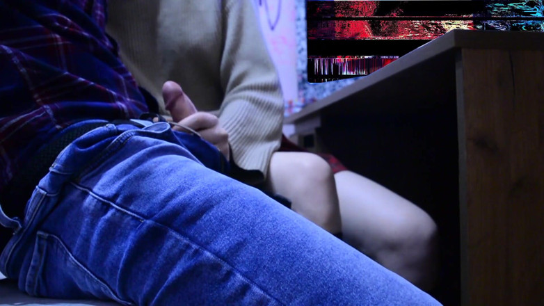 20th century of porn: Rakan sekelas melancap batang saya di bawah meja semasa pelajaran