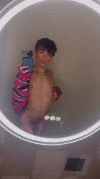 Femboy in Coffee Shop Public Bathroom