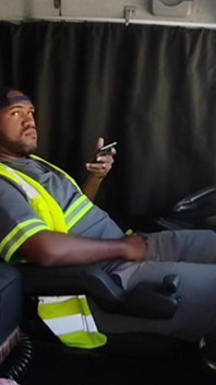 Lunchtime, Alone Inside the Truck.