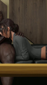 I'm a Cuckold, My Wife Gets Fucked by My Boss with a Big Black Dick, Cums in Her