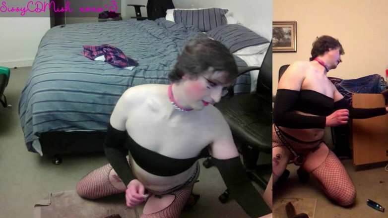 SissyCDMish: シシクドミッシュ - 新しいBBCディルドで跳ねる