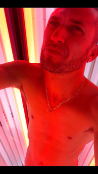 At Solarium Moment of Relaxation