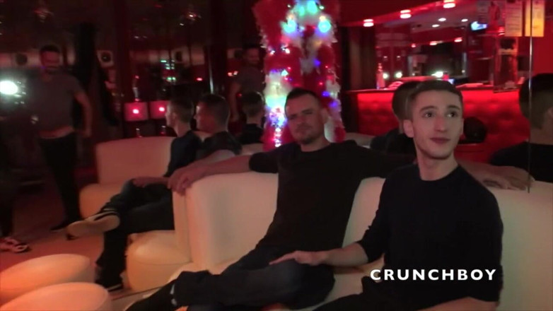 Gay fucked by surprise by straight friend: Twink fucked raw by 2 straight boys curious in a bar...